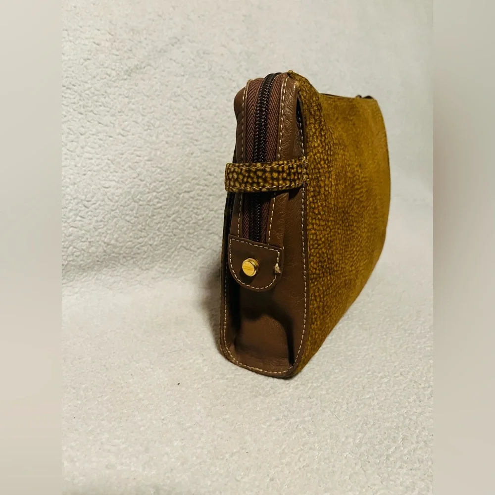 Borbonese Quail Suede Clutch
